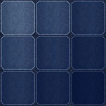 Check pattern leather blue background Stock Photos