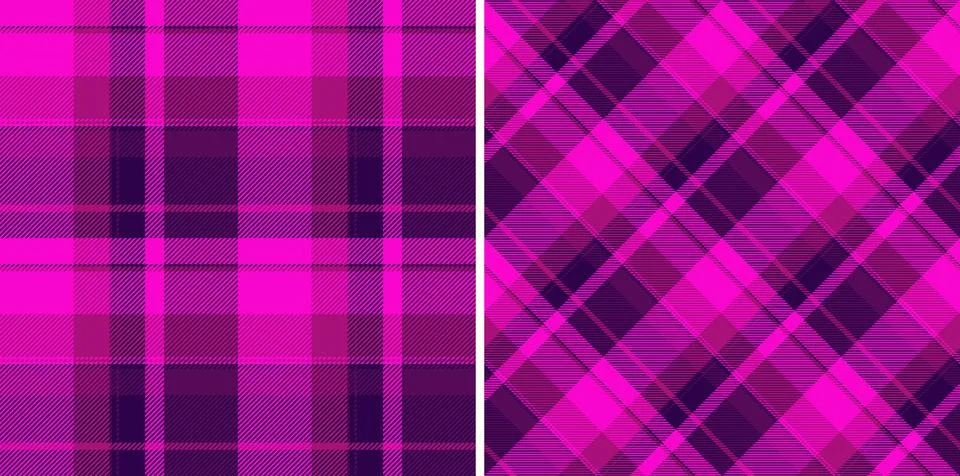 Check pattern tartan of textile plaid fabric with a background texture seam.. Illustrazione stock
