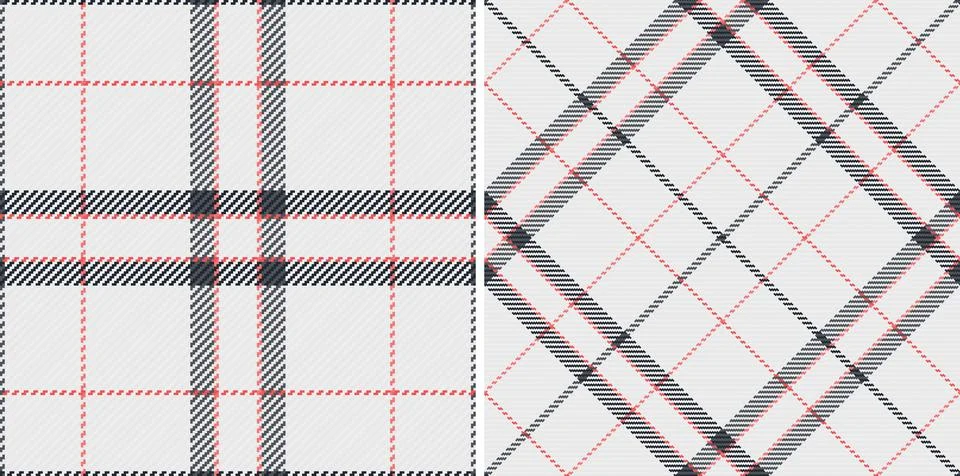 Check pattern vector of background tartan texture with a textile plaid fabr.. 库存插图