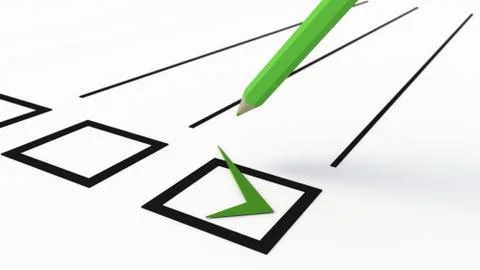 Check a pencil 库存插图