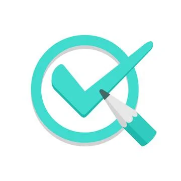 Check pencil Stock Illustration