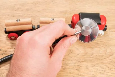 Check performance of the train Stock Photos