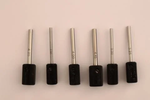 Check pin for comparative diameter control Stock Photos