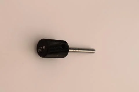 Check pin for comparative diameter control Stock Photos
