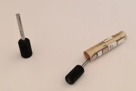 Check pin for comparative diameter control Stock Photos