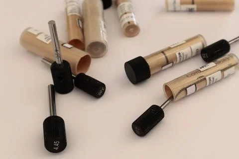 Check pin for comparative diameter control Stock Photos