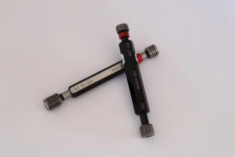 Check pin for comparative diameter control Stock Photos