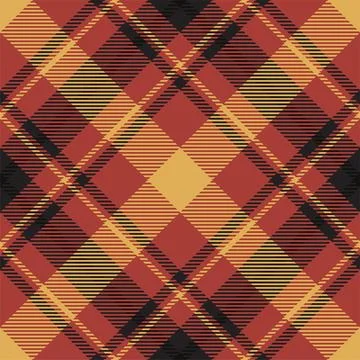 Check plaid pattern seamless. Tartan fabric texture. Stripe square background Stock Illustration
