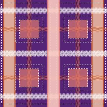 Check plaid pattern texture background of textile ornament Stock Illustration