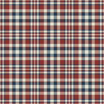 Check plaid seamless pattern. Vector background of textile ornament. Flat fab 스톡 일러스트