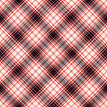 Check plaid seamless pattern. Vector background of textile ornament. Flat fab 스톡 일러스트