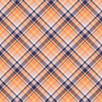 Check plaid seamless pattern. Vector background of textile ornament. Flat fab イラスト素材