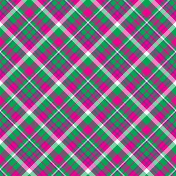 Check plaid seamless pattern. Vector background of textile ornament. Flat fab 스톡 일러스트