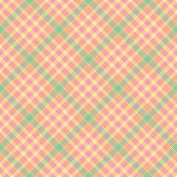 Check plaid seamless pattern. Vector background of textile ornament. Flat fab Stock Illustration