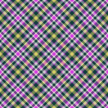 Check plaid seamless pattern. Vector background of textile ornament. Flat fab Stock Illustration
