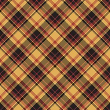 Check plaid seamless pattern. Vector background of textile ornament. Flat fab Stock Illustration