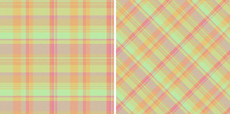 Check plaid tartan of pattern background fabric with a texture seamless vec.. Stock Illustration