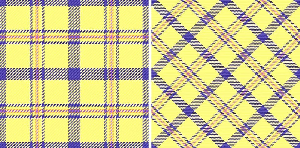Check plaid tartan of pattern seamless texture with a textile background ve.. 스톡 일러스트