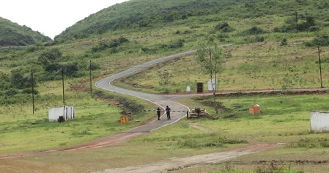 Check Post At Main Entry Gate Stock Footage 293118918