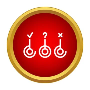 Check question mark and cross symbols for decision making Stock Illustration