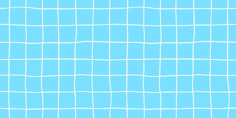 Check seamless pattern grid hand-drawn lines creating a playful background with 스톡 일러스트