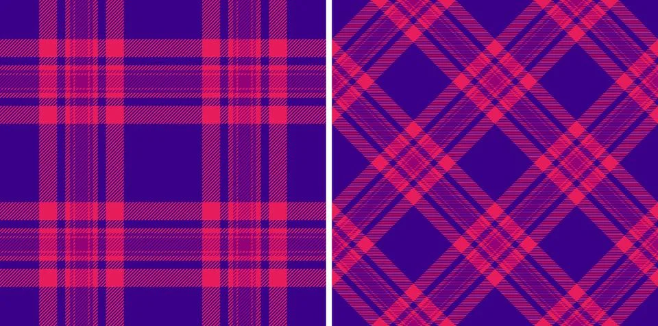 Check seamless pattern of textile texture tartan with a fabric vector plaid.. Stock Illustration