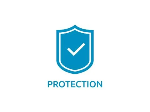 Check shield icon symbol. Secure Protection Concept vector illustration Stock Illustration