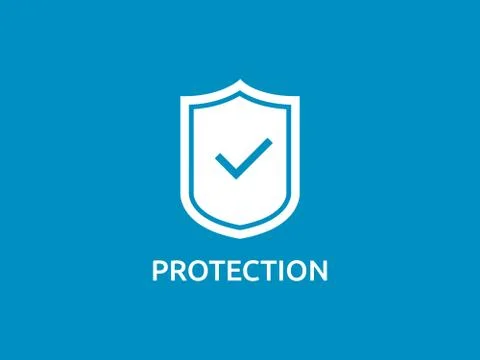 Check shield icon symbol. Secure Protection Concept vector illustration Stock Illustration