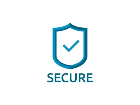 Check shield icon symbol. Secure Protection Concept vector illustration Stock Illustration