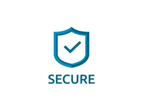 Check shield icon symbol. Secure Protection Concept vector illustration イラスト素材