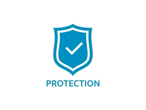 Check shield icon symbol. Secure Protection Concept vector illustration Stock Illustration