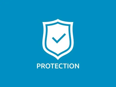 Check shield icon symbol. Secure Protection Concept vector illustration Stock Illustration