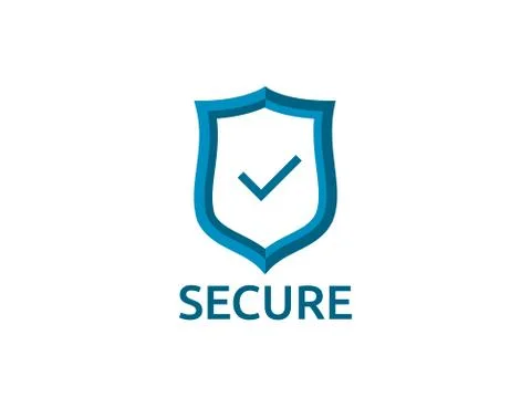 Check shield icon symbol. Secure Protection Concept vector illustration Stock Illustration