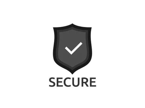 Check shield icon symbol. Secure Protection Concept vector illustration Stock Illustration