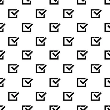 Check sign pattern seamless vector Illustrazione stock