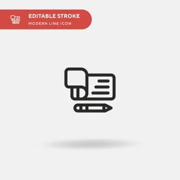 Check Simple vector icon. Illustration symbol design template for web mobile  Stock Illustration