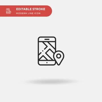 Check In Simple vector icon. Illustration symbol design template for web mobi Stock Illustration
