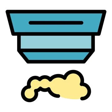 Check smoke detector icon vector flat Stock Illustration