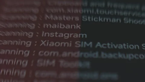 Check System in spyware scan app Stock Footage 302715355