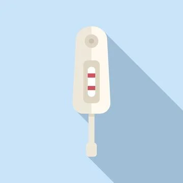 Check test icon flat vector. Corona lab 스톡 일러스트