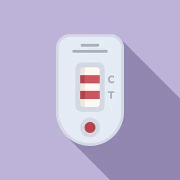 Check test icon flat vector. Nose sample イラスト素材
