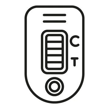 Check test icon outline vector. Nose sample イラスト素材