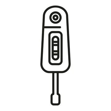 Check test icon outline vector. Corona lab Stock Illustration
