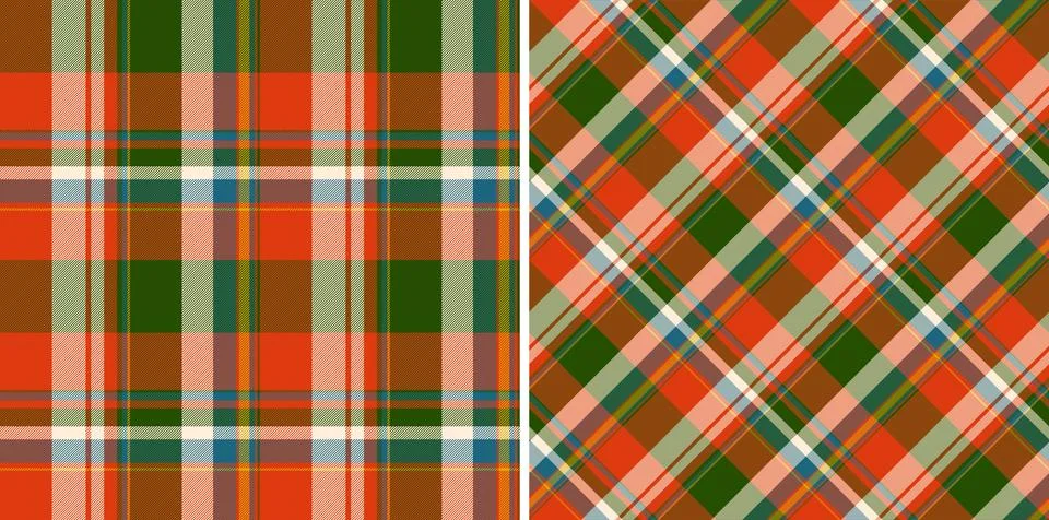 Check textile fabric of pattern vector texture with a background tartan pla.. Иллюстрация