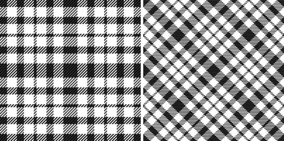 Check textile vector of seamless plaid pattern with a background tartan fab.. 库存插图