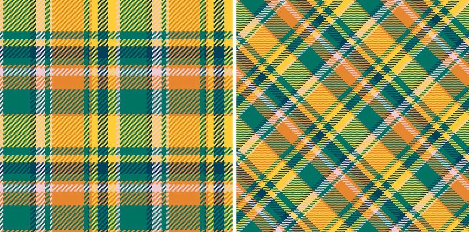 Check texture seamless of textile pattern plaid with a vector background fa.. 库存插图