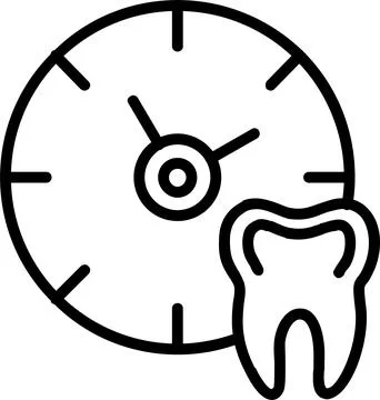 Check Up Time Line Icon Design Stock Illustration
