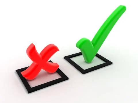 Check true false Stockillustratie