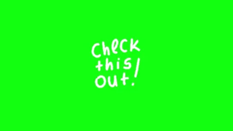 Check typography animation on green screen Vídeo Stock 335552910