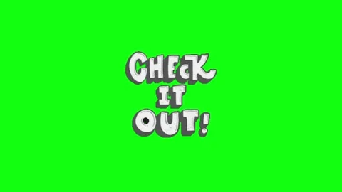 Check typography animation on green screen Vídeo Stock 335552975